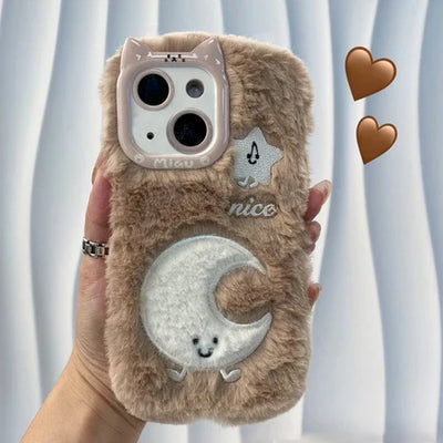 3D Furry Cartoon Phone Cases