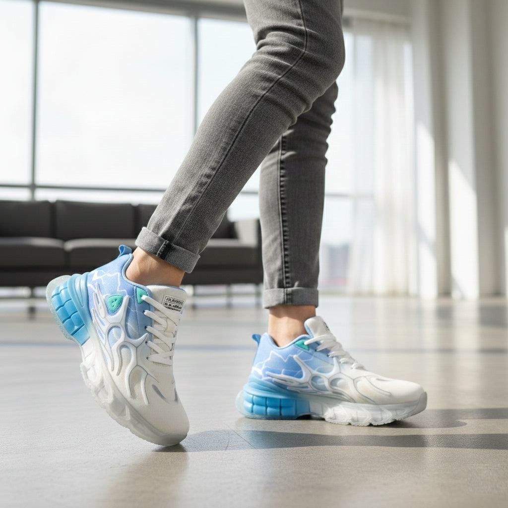 blue Thunder Flame Sneakers