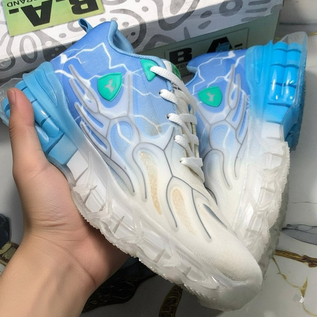 blue Thunder Flame Sneakers