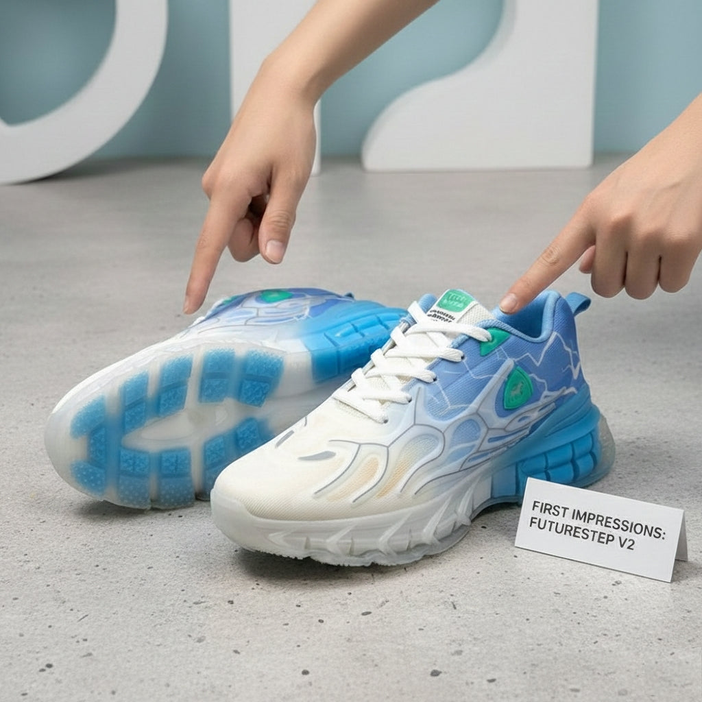 blue Thunder Flame Sneakers