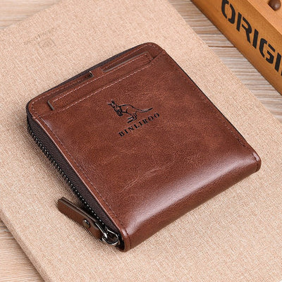 Men's Anti-theft Brush Portable Multifunctional Small Wallet